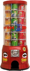 Máquina para venda automática de Pringles