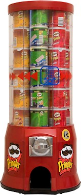 Máquina para venda automática de Pringles